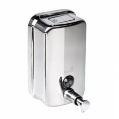 SABONETEIRA INOX E DISPENSER DE ÁLCOOL GEL 1300 ML